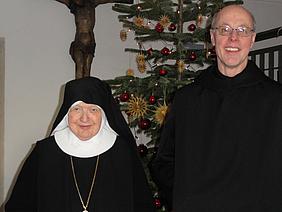 Abt Benedikt mit Mutter Franziska