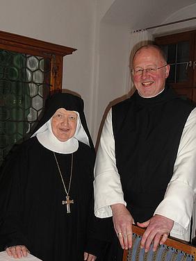 Abt Johannes mit Mutter Franziska