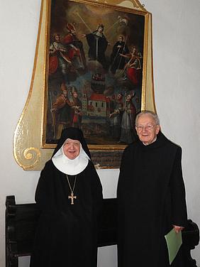 Mutter Franziska mit Altabt Christian Schütz